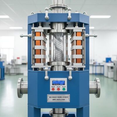 수직 자기장 방향 높은 기울기 자기 분리기, 설치가 간단하고 분리하기 위한 높은 자기 강도