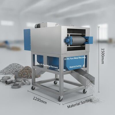 1200mm X 800mm X 1500mm 순도 999를 제공하는 자기 분리 장비는 금속 회수 및 재료 분류에 적합합니다.