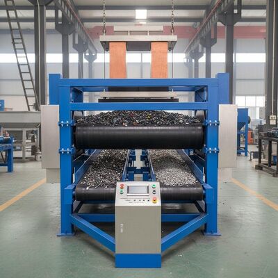 철금속을 산업용 비금속 물질로부터 분리하기 위해 개발된 자동 전자기 분리기