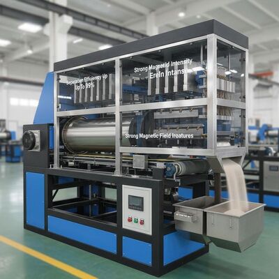 분리효율 99%까지 강한 자기장 강도 및 사용자 정의 가능한 특징을 가진 건조 자기 분리기