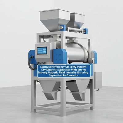 99%까지의 분리 효율 건식 자력 선별기, 강력한 자기장 강도로 분리 성능 보장